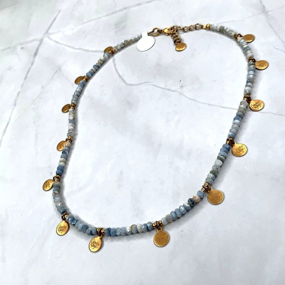 Catherine Page Logo Necklace Blue - Picture 1 of 6